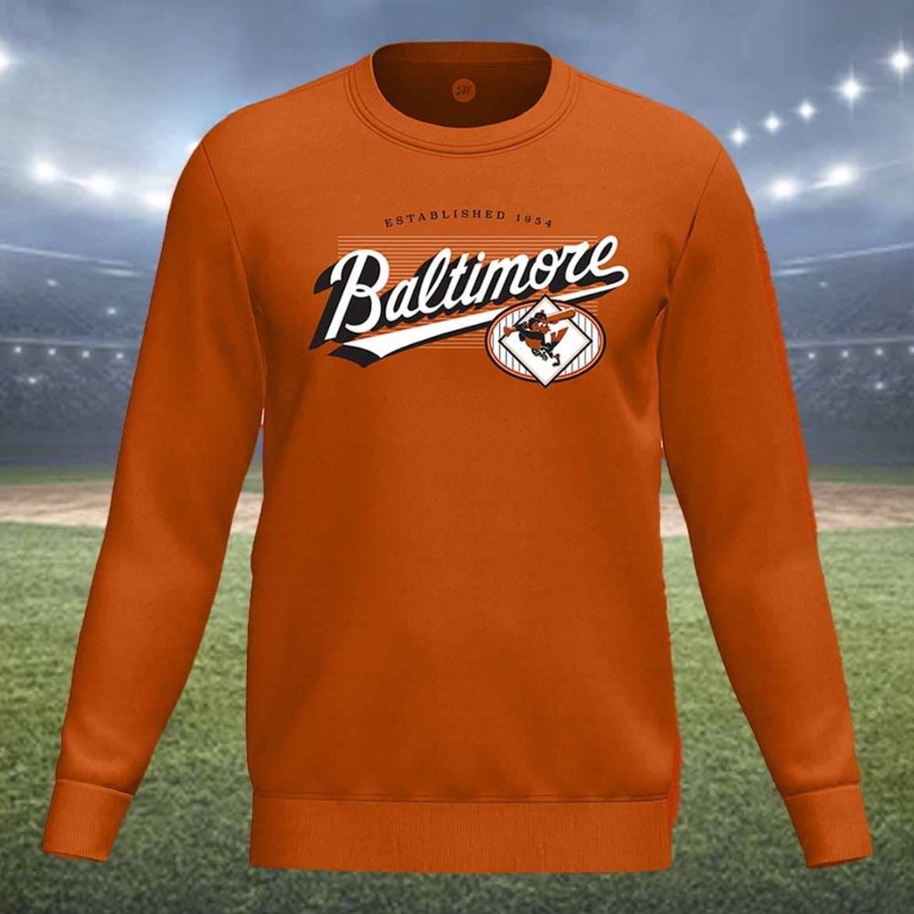 Baltimore Orioles 2024 Stadium Promo Crew Neck Sweatshirt Size M